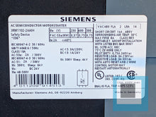 Cargar imagen en el visor de la galería, Siemens SIRIUS 3RM1102-2AA04 AC Semiconductor Motorstarter 230V, 400V, 500V