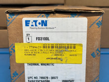 Load image into Gallery viewer, NEW - EATON FD3100L Thermal Magnetic Circuit Breaker 600V 3-Pole FD 35K 100A