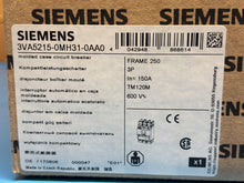 Load image into Gallery viewer, Siemens 3VA5215-0MH31-0AA0 3-Pole 150A Molded Case Circuit Breaker - New in Box