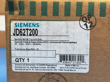Load image into Gallery viewer, Siemens JD62T200 2-Pole 200A 600V Thermal-Magnetic Trip Unit – New in Box