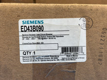 Load image into Gallery viewer, Siemens ED43B090 3-Pole 90A 480V Molded Case Circuit Breaker – New in Box