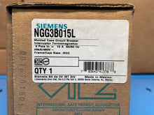 Load image into Gallery viewer, Siemens NGG3B015L 15A 3-Pole 600V Molded Case Circuit Breaker – New in Box