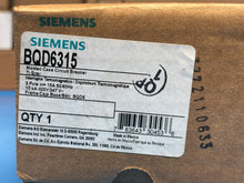 Load image into Gallery viewer, Siemens BQD6315 15A 3-Pole 347/600V Molded Case Circuit Breaker – New in Box