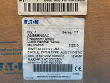 Load image into Gallery viewer, EATON AN56BN0AC Freedom Series Cutler-Hammer series SIZE: 0 STARTER - NEW