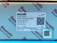 Load image into Gallery viewer, Bosch Rexroth R205A31420 B. Runner Block CS Linear Guide Slider - NEW IN BOX
