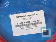 Cargar imagen en el visor de la galería, Mencom Corporation RJ45S-8MMP-30M-RD Industrial Ethernet Cable 30-Meters - NEW