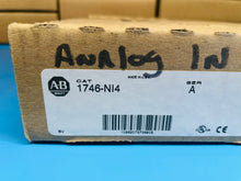 Load image into Gallery viewer, NEW - Allen-Bradley 1746-NI4 SER. A SLC500 Analog Input Module