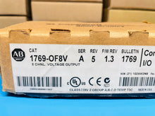 Load image into Gallery viewer, NEW - Allen-Bradley 1769-OF8V SER. A REV. 5 F/W REV 1.3 CompactLogix Voltage Out