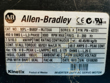 Load image into Gallery viewer, NEW - Allen-Bradley MPL-B680F-MJ72AA /A Kinetix Servo Motor 3000 RPM