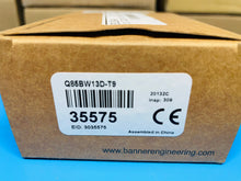 Load image into Gallery viewer, Banner Engineering Q85BW13D-T9 Laser Sensor with Mounting Bracket - New in Box