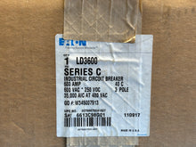 Load image into Gallery viewer, NEW - EATON / Cutler-Hammer LD3600 Series C Circuit Breaker 600A 600VAC 3-Pole