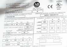 Load image into Gallery viewer, Allen-Bradley PowerFlex 7000 1500HP Medium Voltage Drive 7000-A215DEAJ6-RPDTD Series R