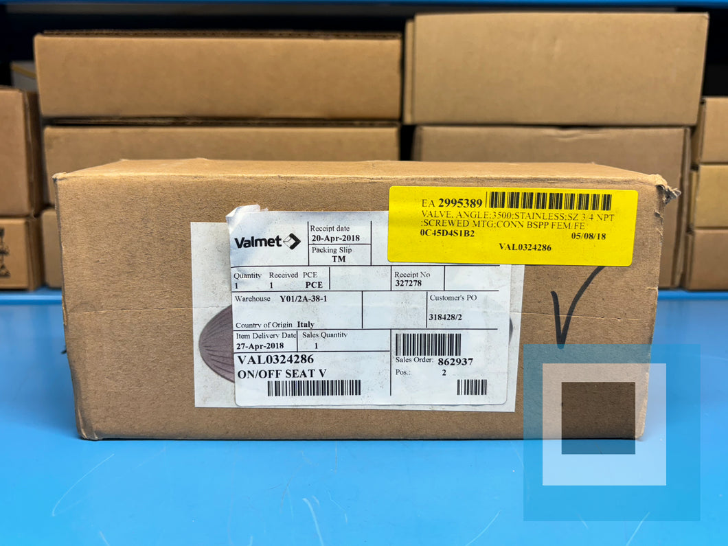 NEW - Valmet VAL0324286 - DVC TYPE 3500 - ANGLE SEAT VALVE