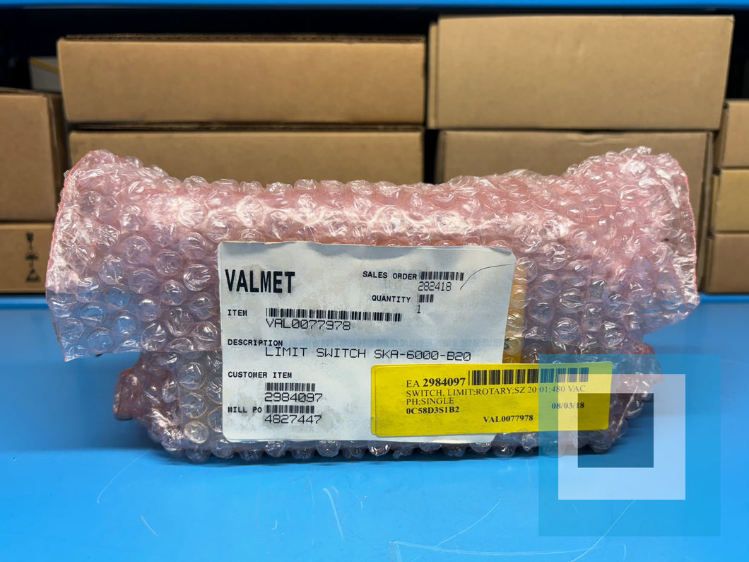 NEW - Valmet VAL0077978 - SKA-6000-B20 Duff Norton Limit Switch SKA6000B20