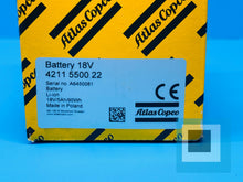 Load image into Gallery viewer, Atlas Copco 4211 5500 22 Battery 18V for Battery Nutrunner - NEW SEALED
