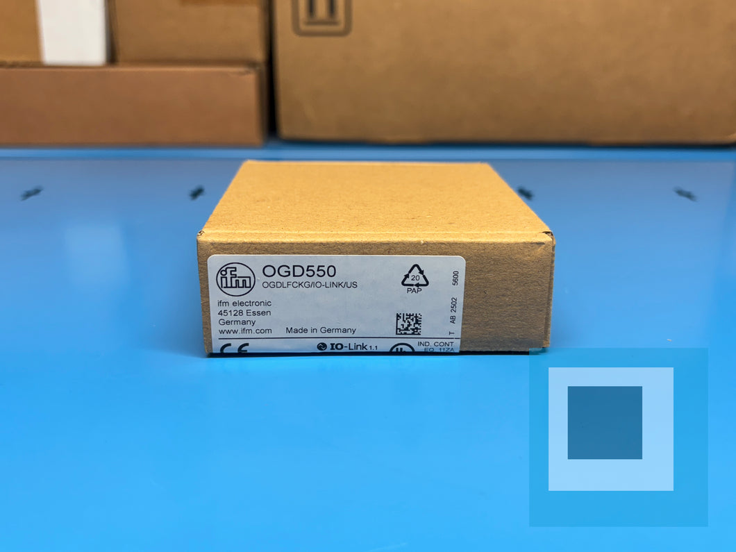 IFM I/O Link OGD550 Laser Distance Sensor OGDLFCKG/IO-LINK/US - Made in Germany