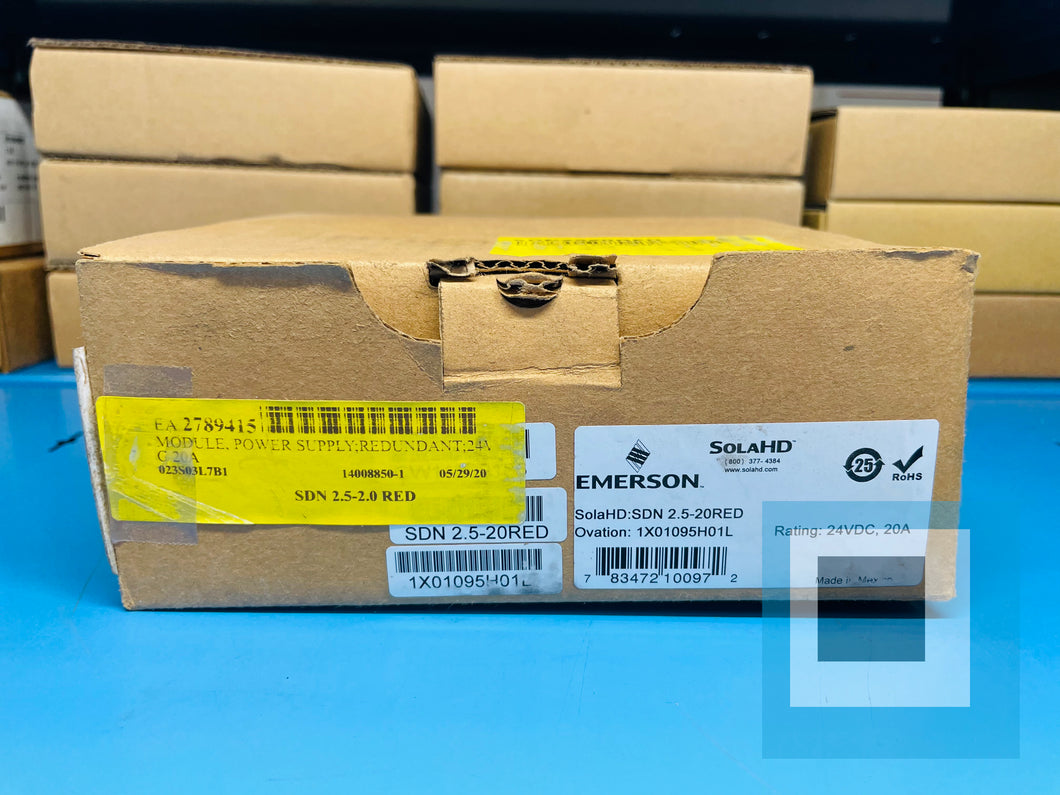 NEW - Emerson SOLA HD SDN 2.5-20RED Redundant Power Supply Module