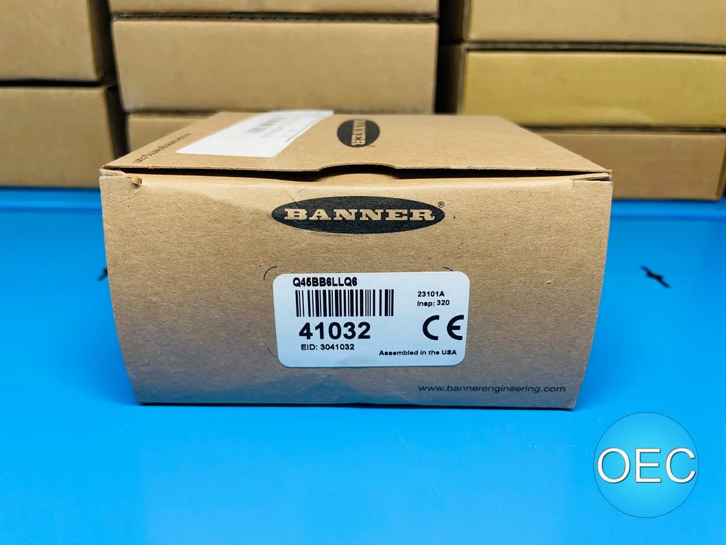 Banner Engineering Q45BB6LLQ6 Laser Polorized Retro Sensor 0.6-40M - New in Box