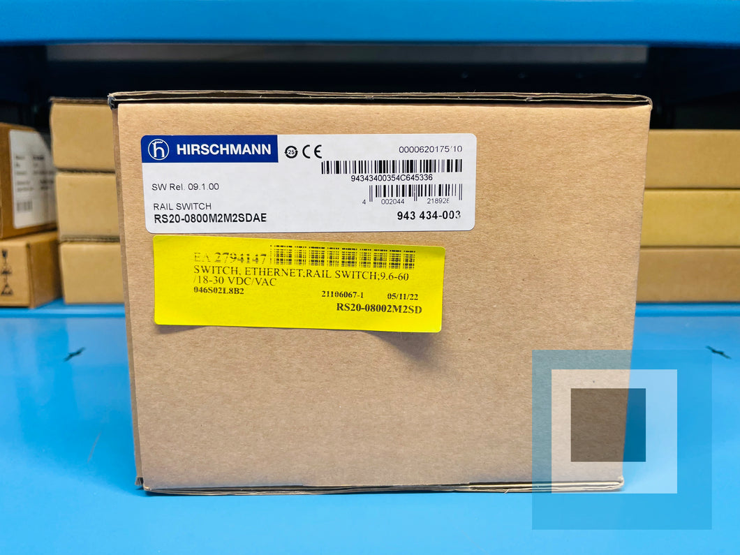NEW SEALED - HIRSCHMANN RS20-0800M2M2SDAE Industrial Rail Switch