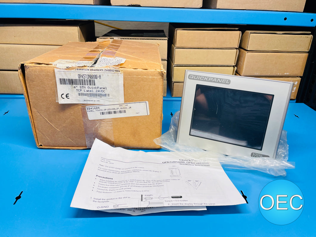 GE Fanuc / Total Control Products QuickPanel QPKSTDN0000-A 6