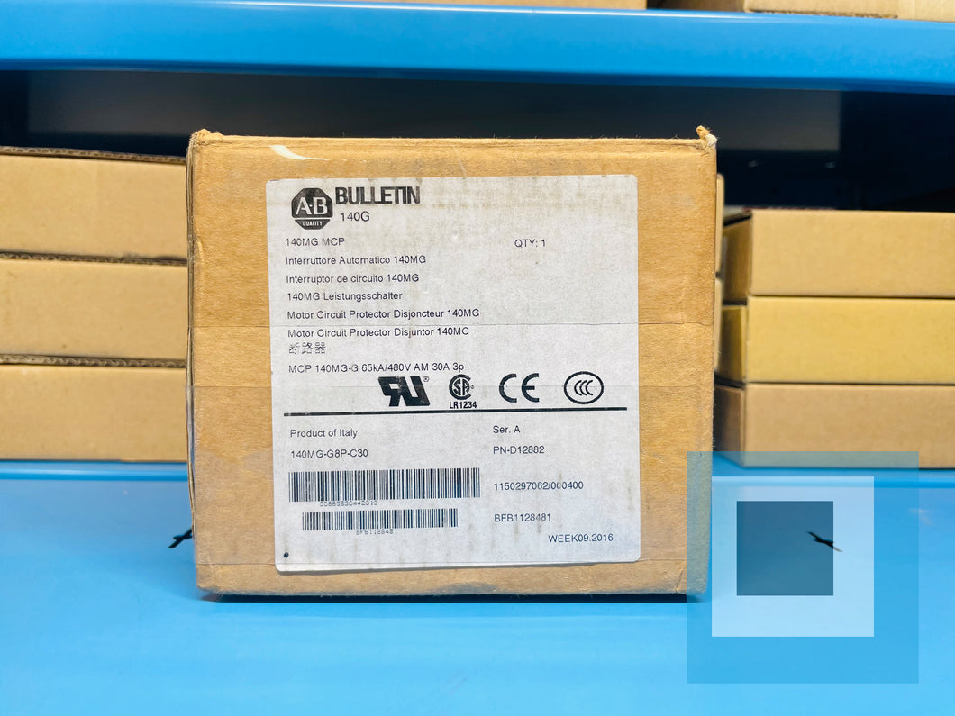 Surplus - Allen-Bradley 140MG-G8P-C30 /A Breaker MCP 140MG-G 65KA/480V AM 30A 3p