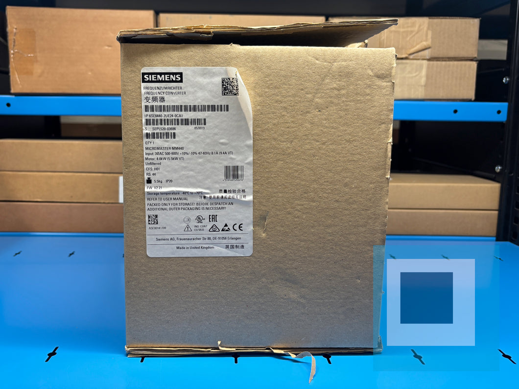 Siemens 6SE6440-2UE24-0CA1 MicroMaster MM440 Frequency Converter - NEW IN BOX