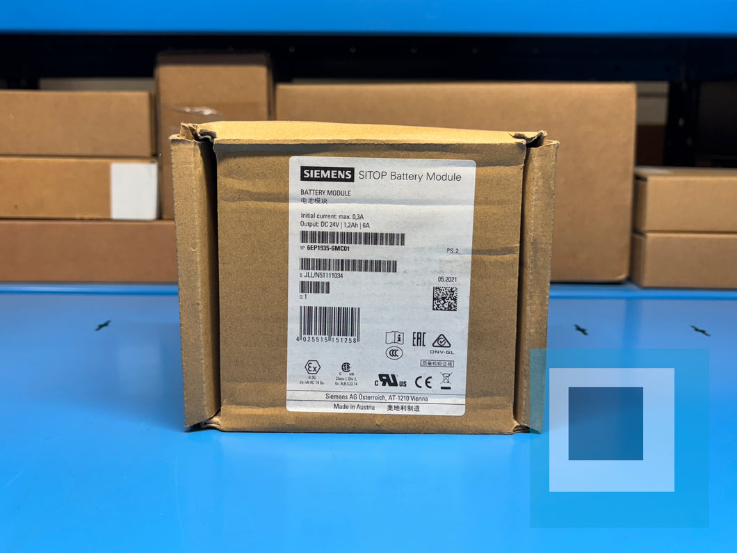 Siemens 6EP1935-6MC01 SITOP Battery Module 24VDC Output - NEW IN BOX