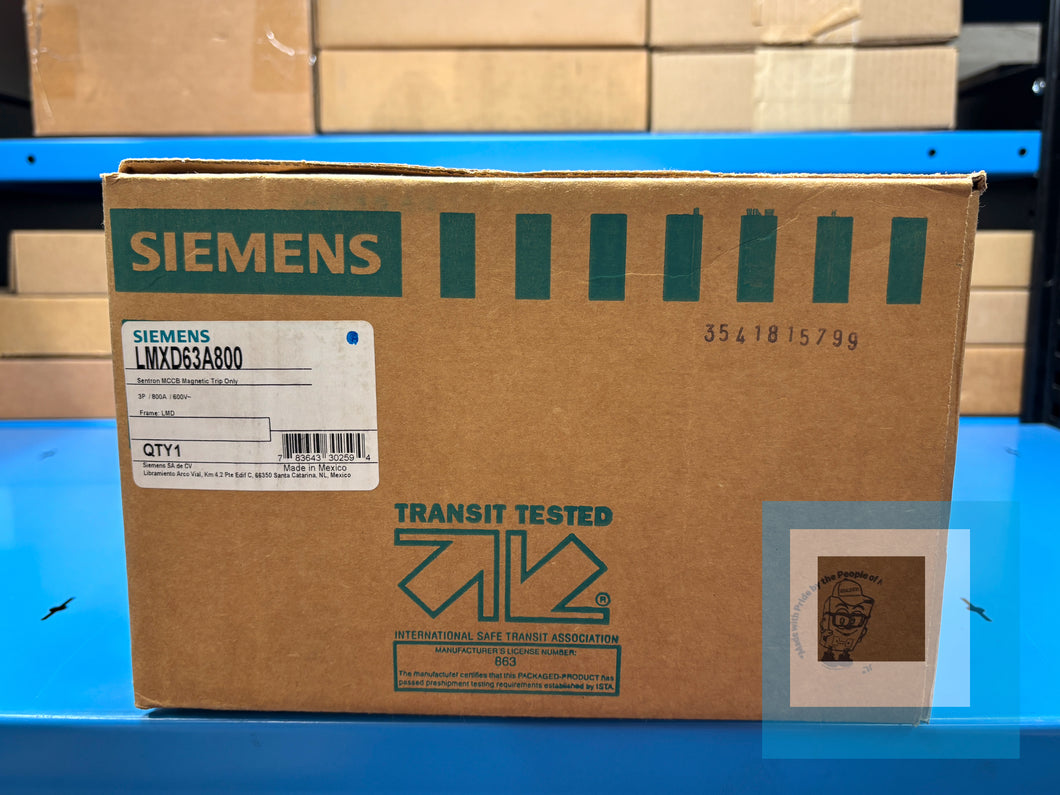 Siemens LMXD63A800 3-Pole 800A 600V Molded Case Circuit Breaker – New in Box