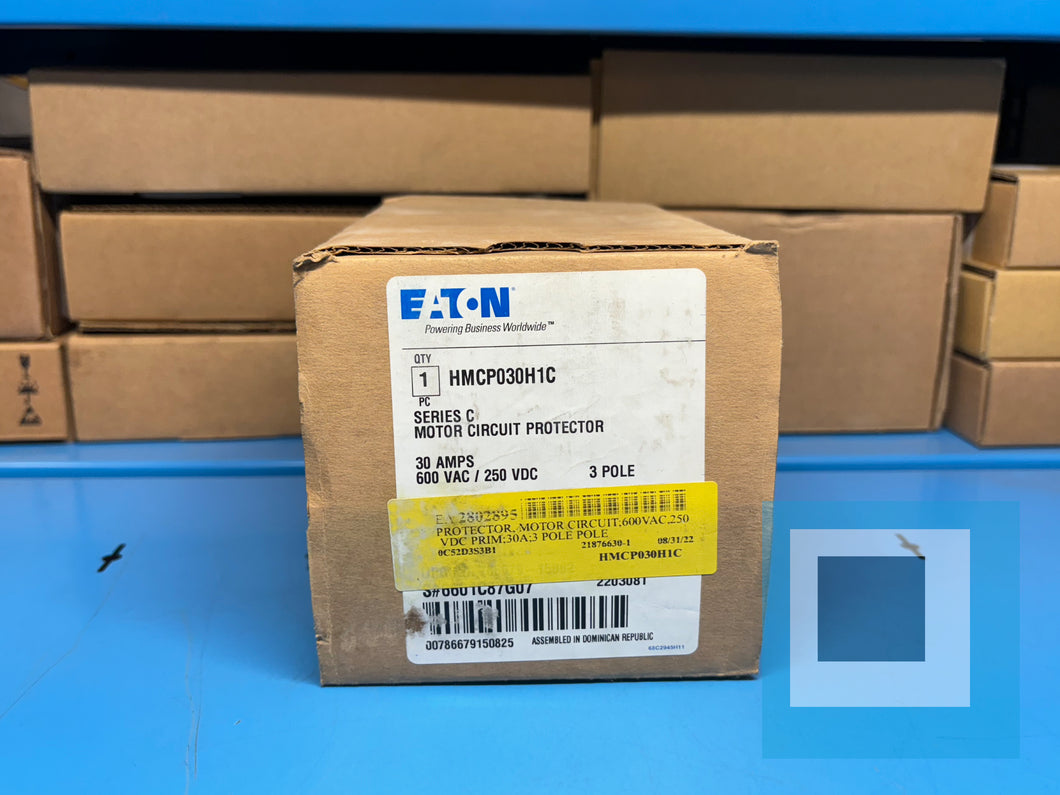 NEW - EATON НМСР030Н1С Motor Circuit Protector 600 VAC / 250 VDC 30 AMPS 3 POLE