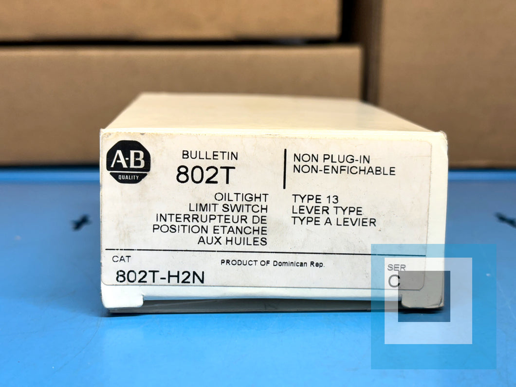 Surplus Allen-Bradley 802T-H2N /C Oile Tight Limit Switch Non Plug-In