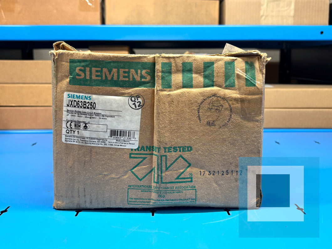 Siemens JXD63B250 Sentron Molded Case Circuit Breaker 250A - NEW IN BOX