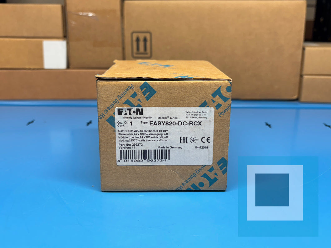EATON EASY820-DC-RCX Control Relay, 24VDC, Relay Output, w/o Display- NEW IN BOX