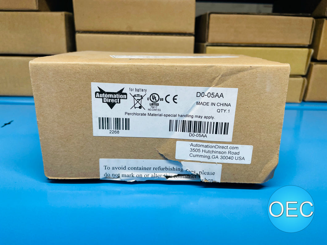 Automation Direct D0-05AA PLC Processor 120-240 VAC