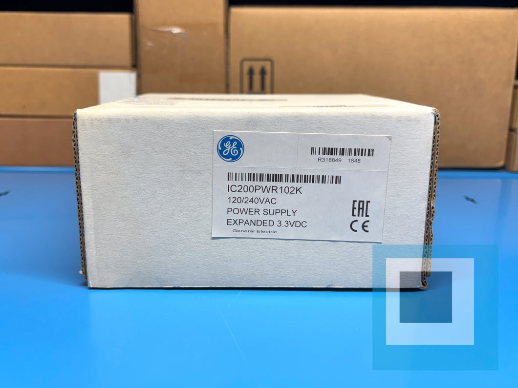 GE Fanuc IC200PWR102K 120/240VAC POWER SUPPLY EXPANDED 3.3VDC - NEW IN BOX