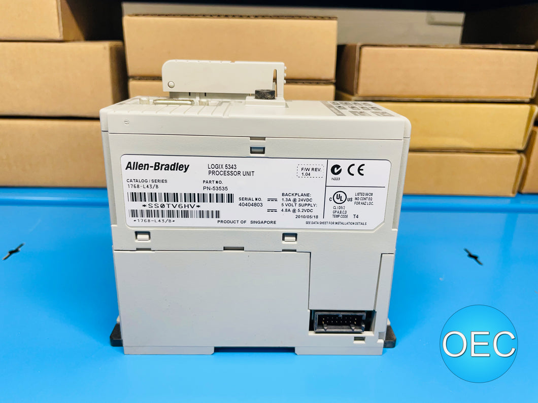 Allen-Bradley 1768-L43 /B Logix 5343 Processor Unit F/W Revision 1.04