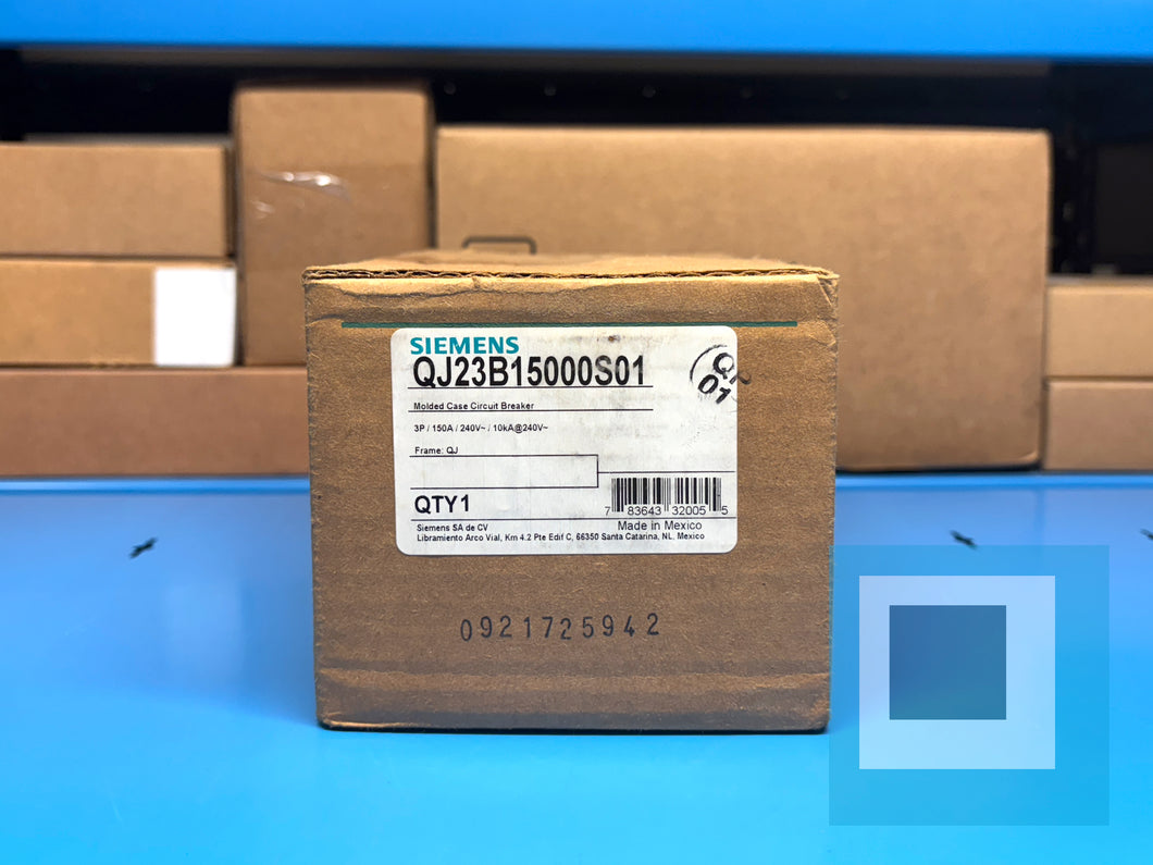 Siemens QJ23B15000S01 150A 3-Pole 240V Molded Case Circuit Breaker – New Sealed