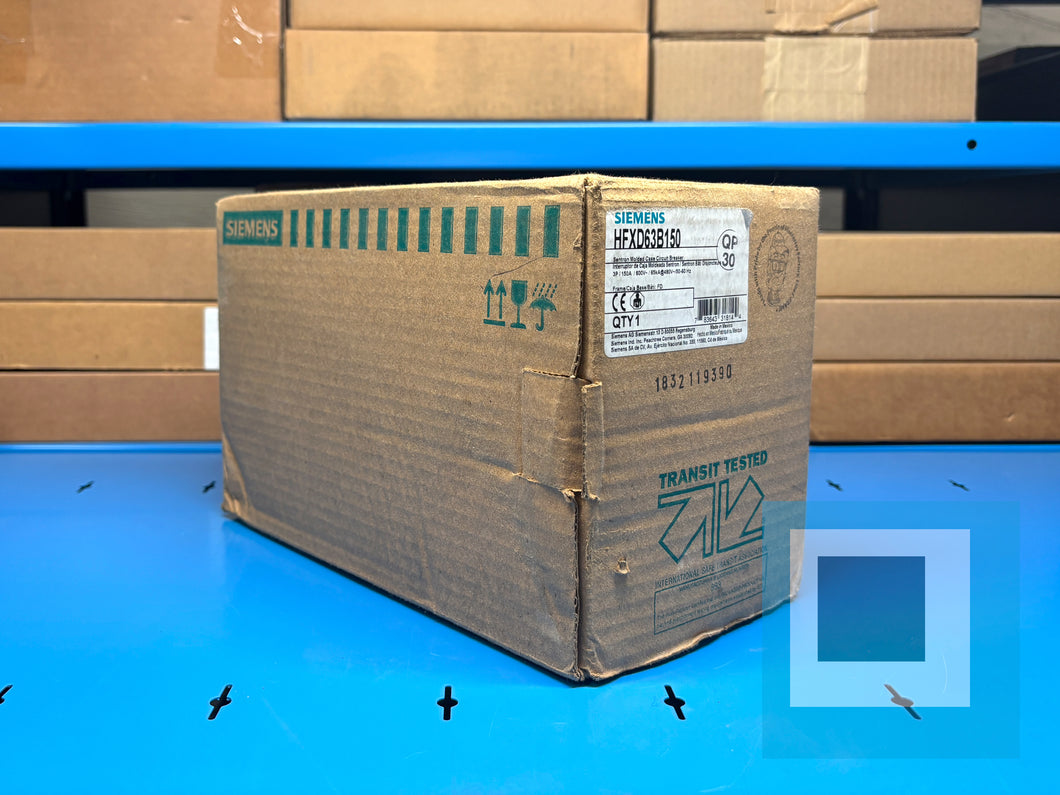 Siemens HFXD63B150 3-Pole 150A 600V Molded Case Circuit Breaker – New in Box