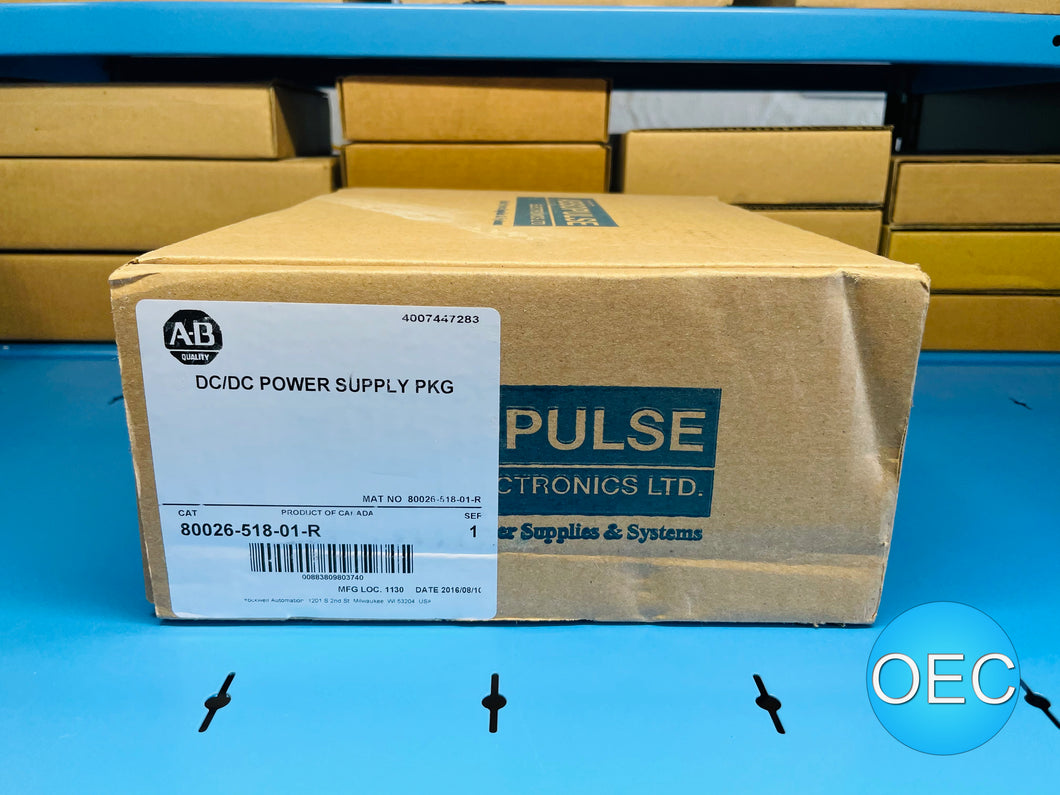 NEW - Allen-Bradley 80026-518-01-R Ser. 1 DC/DC Power Supply
