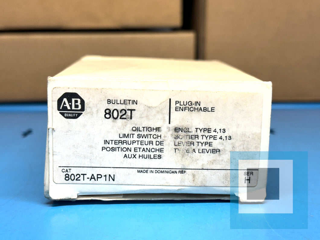 Surplus Allen-Bradley 802T-AP1N /H Oil Tight Limit Switch Plug-In