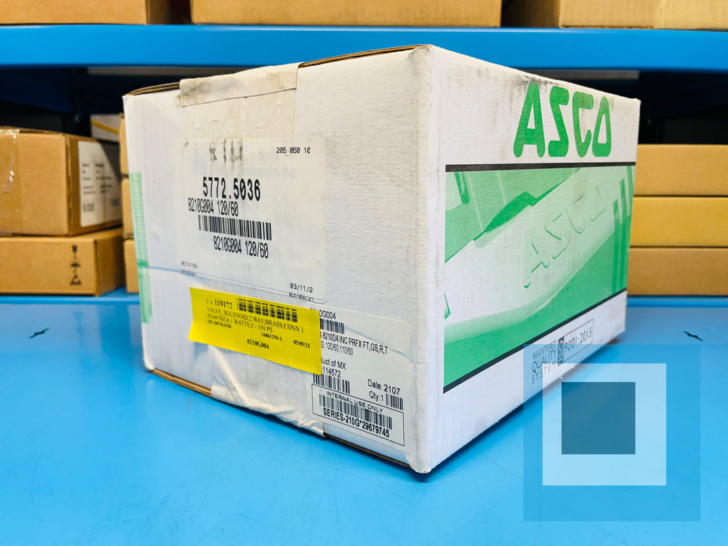 NEW - ASCO RedHat 8210G004 120/60 Solenoid Valve 150PSI