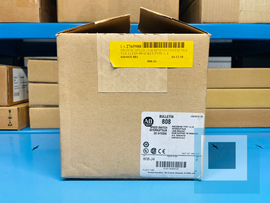 Surplus - Allen-Bradley 808-J4 /F Series F SPEED SWITCH INTERRUPTEUR