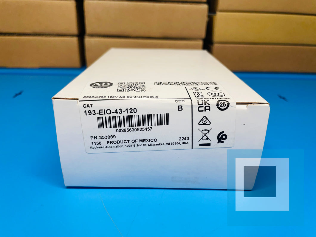 Surplus - Allen-Bradley 193-EIO-43-120 Ser. B E300/200 120V AC Control Module