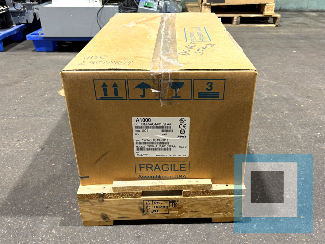 Yaskawa CIMR-AU4A0139FAA Rev. D A1000 VFD 100HP Drive- NEW OPEN BOX