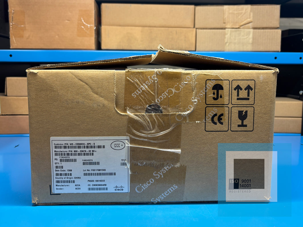 CISCO Catalyst WS-C3560CG-8PC-S Network Switch 800-33676-02 B0+ - NEW IN BOX