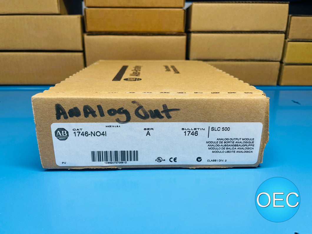 NEW - Allen-Bradley 1746-NO4I SER. A SLC500 Analog Output Module