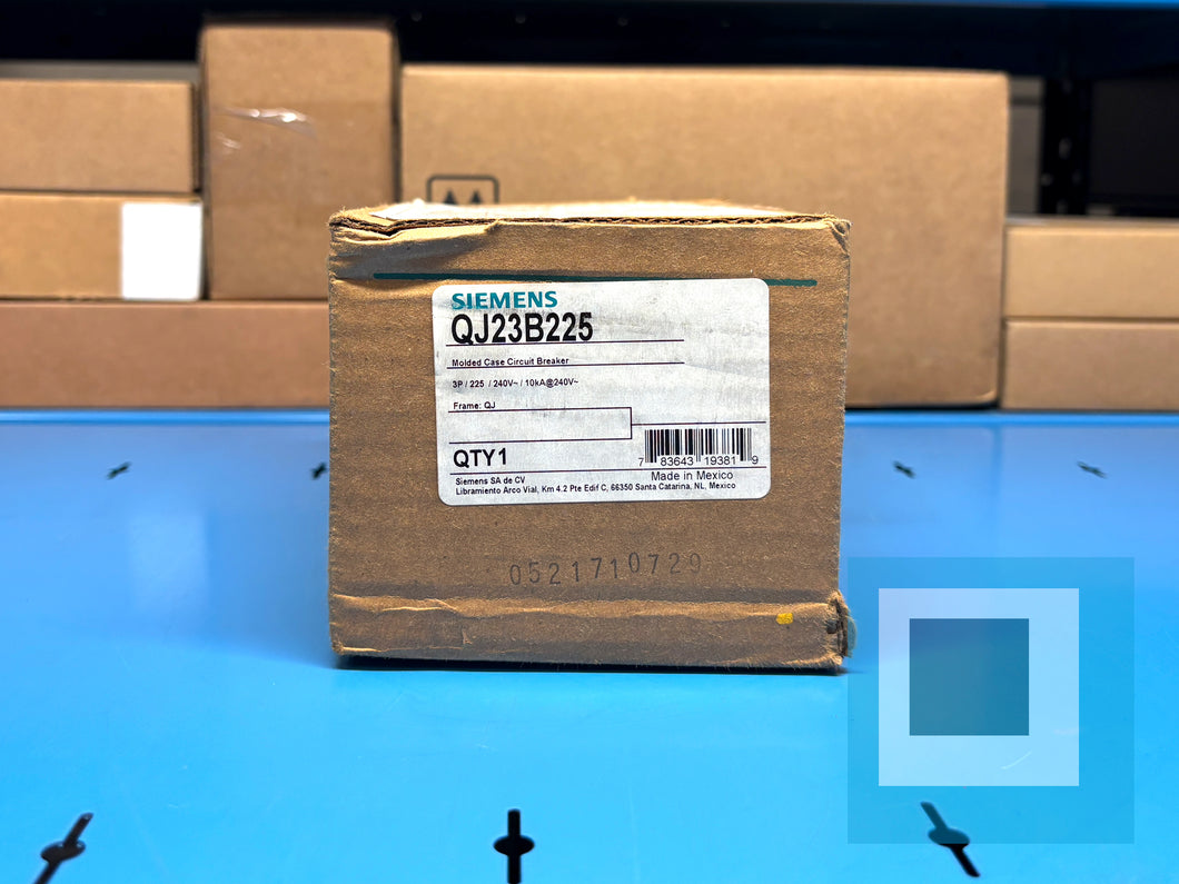 Siemens QJ23B225 225A 3-Pole 240V Molded Case Circuit Breaker – New Sealed
