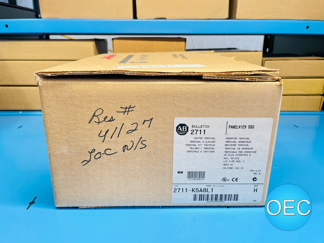 NEW - Allen-Bradley 2711-K5A8L1 Series H PanelView 550 Operator Terminal HMI