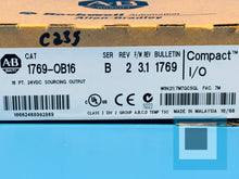 Load image into Gallery viewer, Allen-Bradley 1769-OB16 /B Compact I/O 16 PT. 24VDC SOURCING OUTPUT - NEW SEALED
