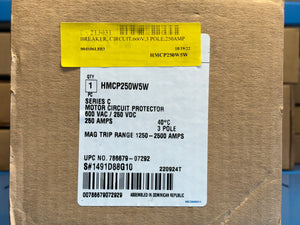 NEW - Eaton / Cutler-Hammer HMCP250W5W Series C MOTOR CIRCUIT PROTECTOR 600 VAC