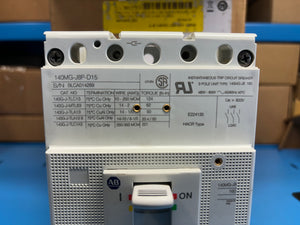 Surplus Allen-Bradley 140MG-J8P-D15 /A Breaker MCP 140MG J 65KA/480V AM 150A 3p